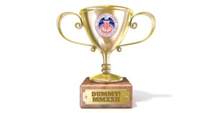 BIS logo on trophy engraved DUMMY MMXXII